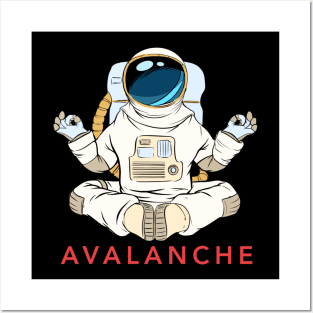 Avalanche  Crypto Cryptocurrency AVAX  coin token Posters and Art